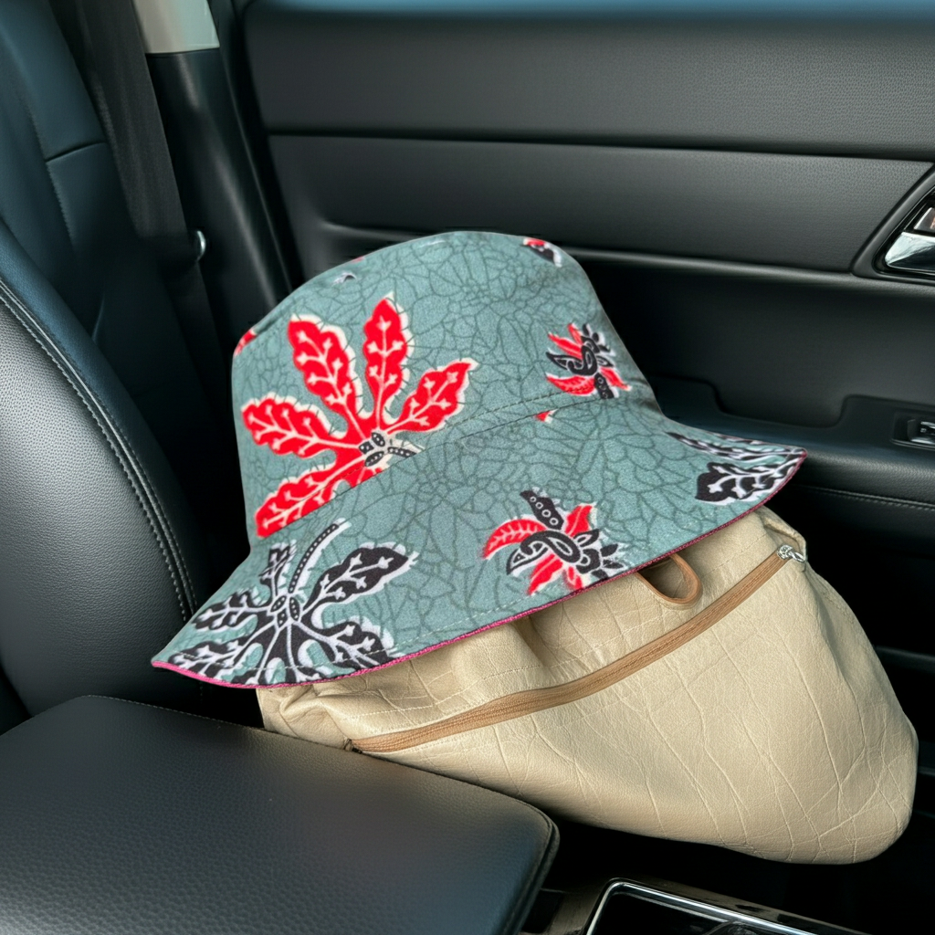 Maple Whirl Batik - TopiTin Bucket Hat