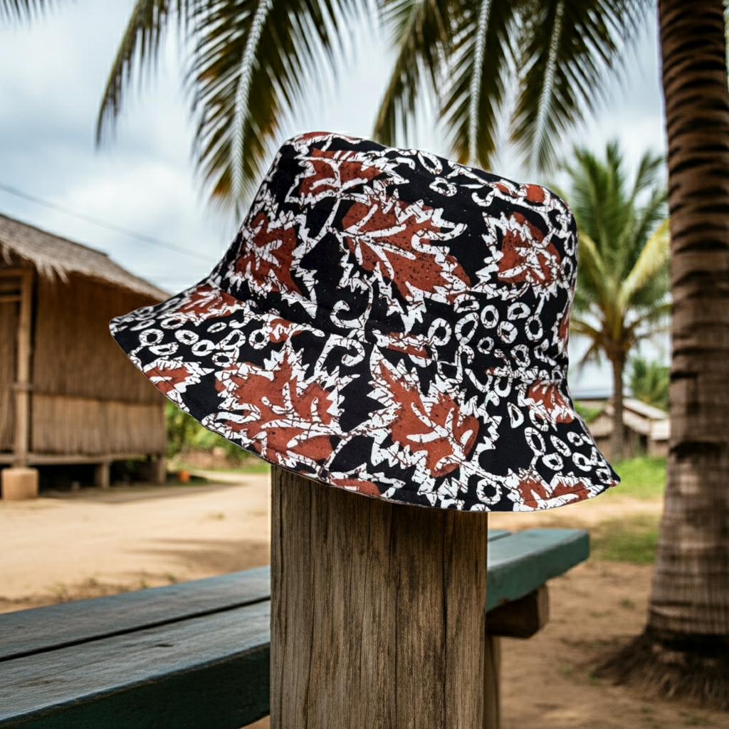 Rusty Rumble Batik - TopiTin Bucket Hat