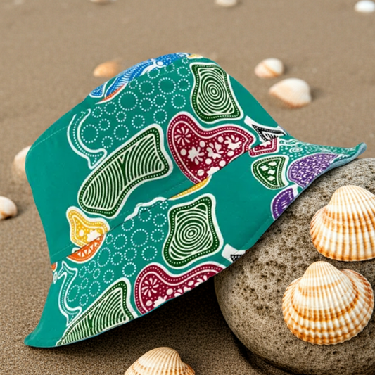 Seaside Serenity Batik - TopiTin Bucket Hat