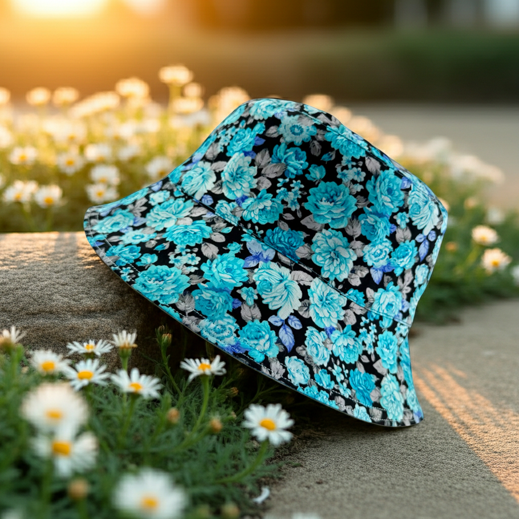 Azure Blossom - TopiTin Bucket Hat