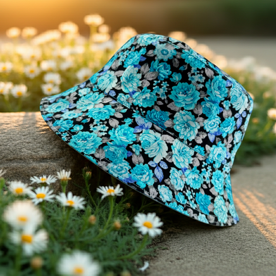 Azure Blossom - TopiTin Bucket Hat