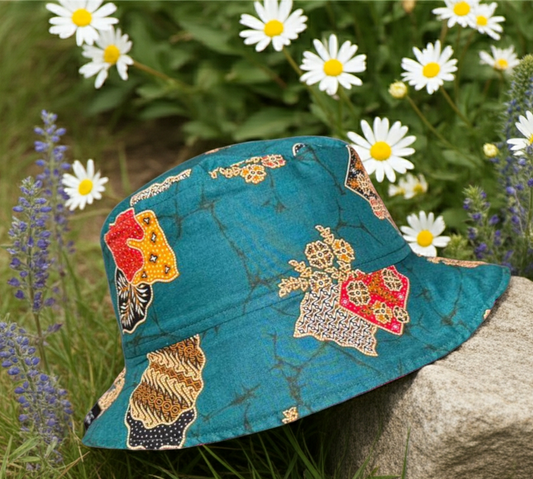 Heritage Bloom Batik - TopiTin Bucket Hat