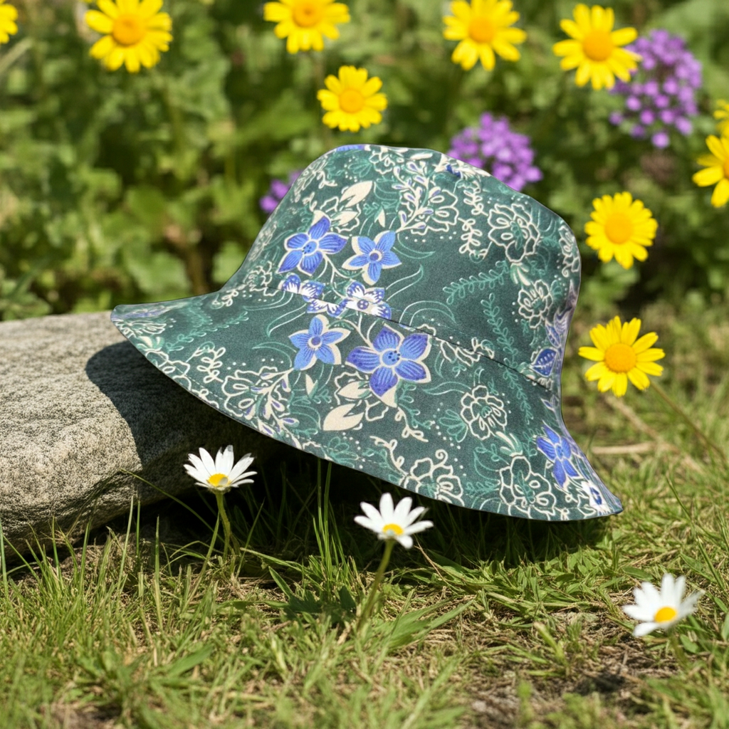 Woodsy Whimsy Batik - TopiTin Bucket Hat