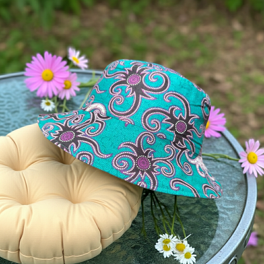 Aurora Swirl Batik - TopiTin Bucket Hat