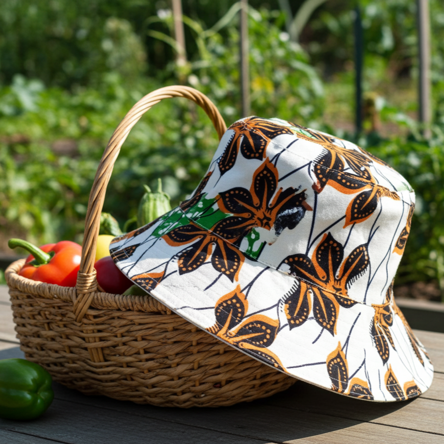 Tropical Vine Batik - TopiTin Bucket Hat